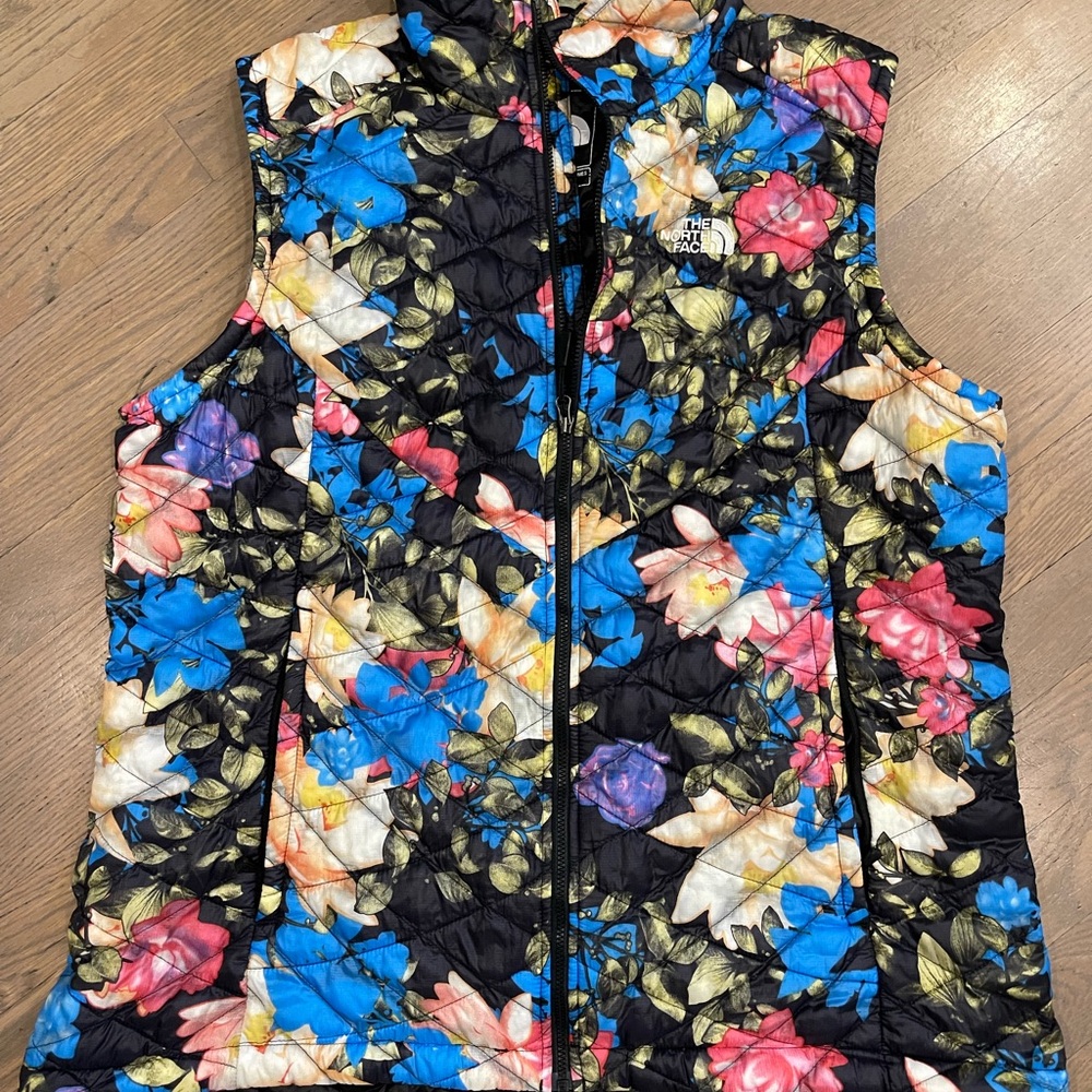 The North Face Floral Puffer Vest